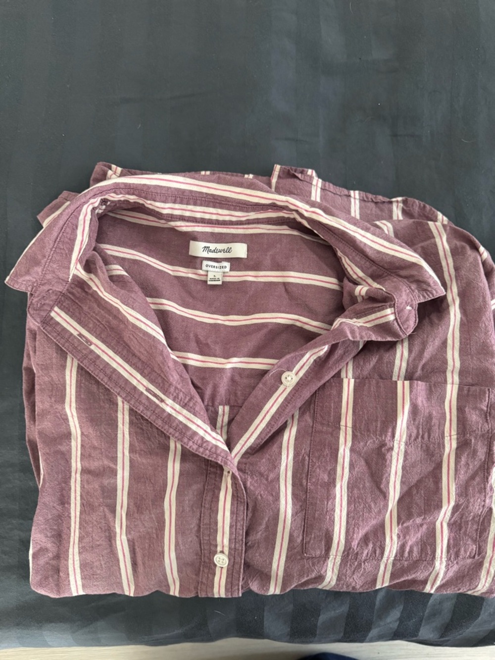 Madewell Signature Poplin Oversized Shirt
